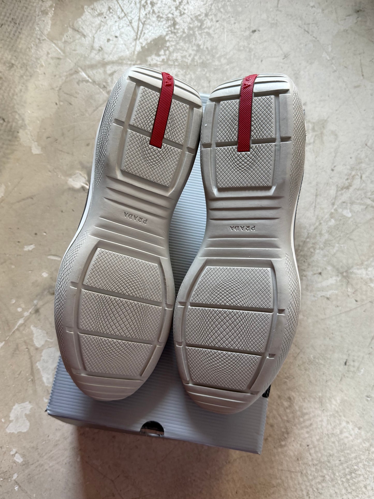 Prada Americas Cup Matte Leather Trainers