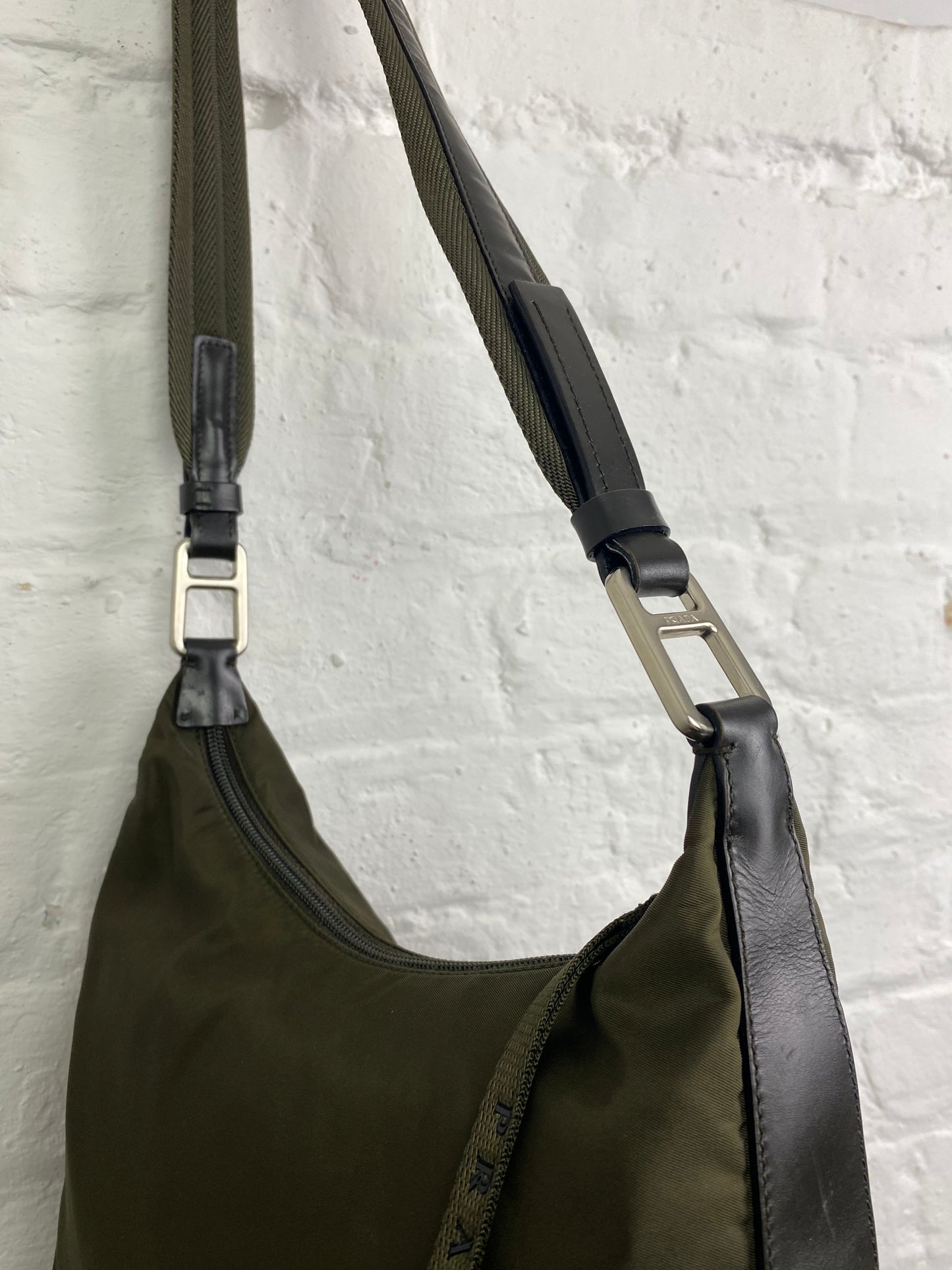 FW 99 Prada Leather & Nylon Handbag