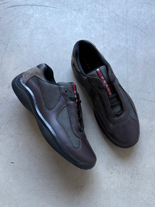 Prada Americas Cup Leather Trainers
