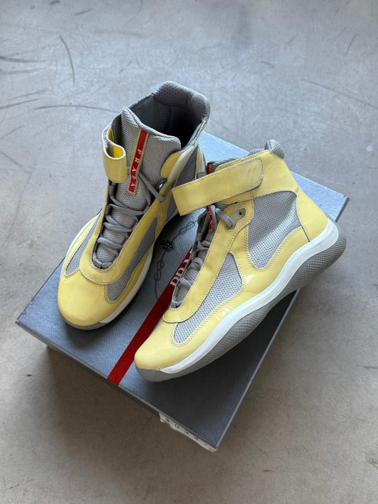 2010 Prada Americas Cup Mid Patent Trainers