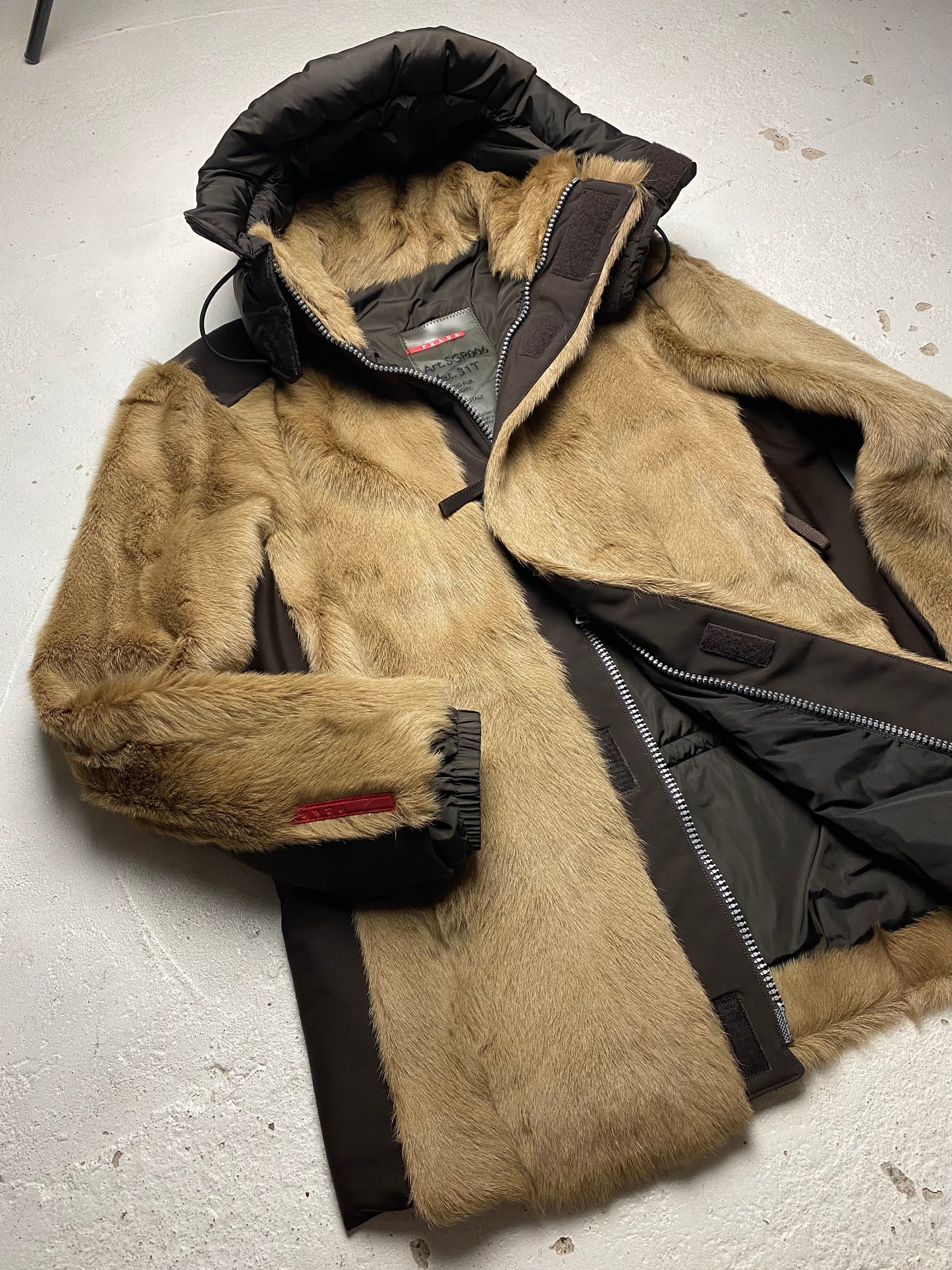 FW 00 Prada Sport Fur Coat