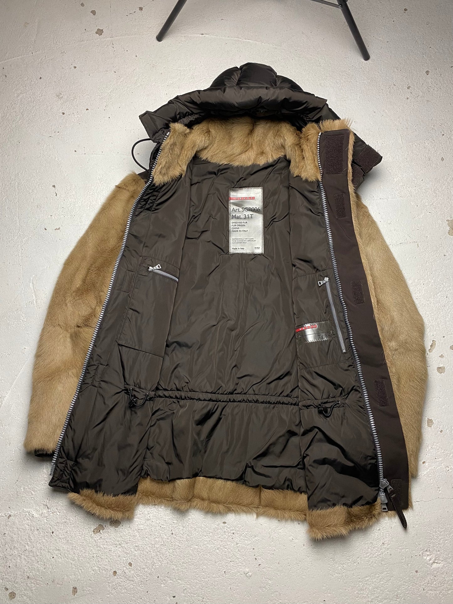 FW 00 Prada Sport Fur Coat