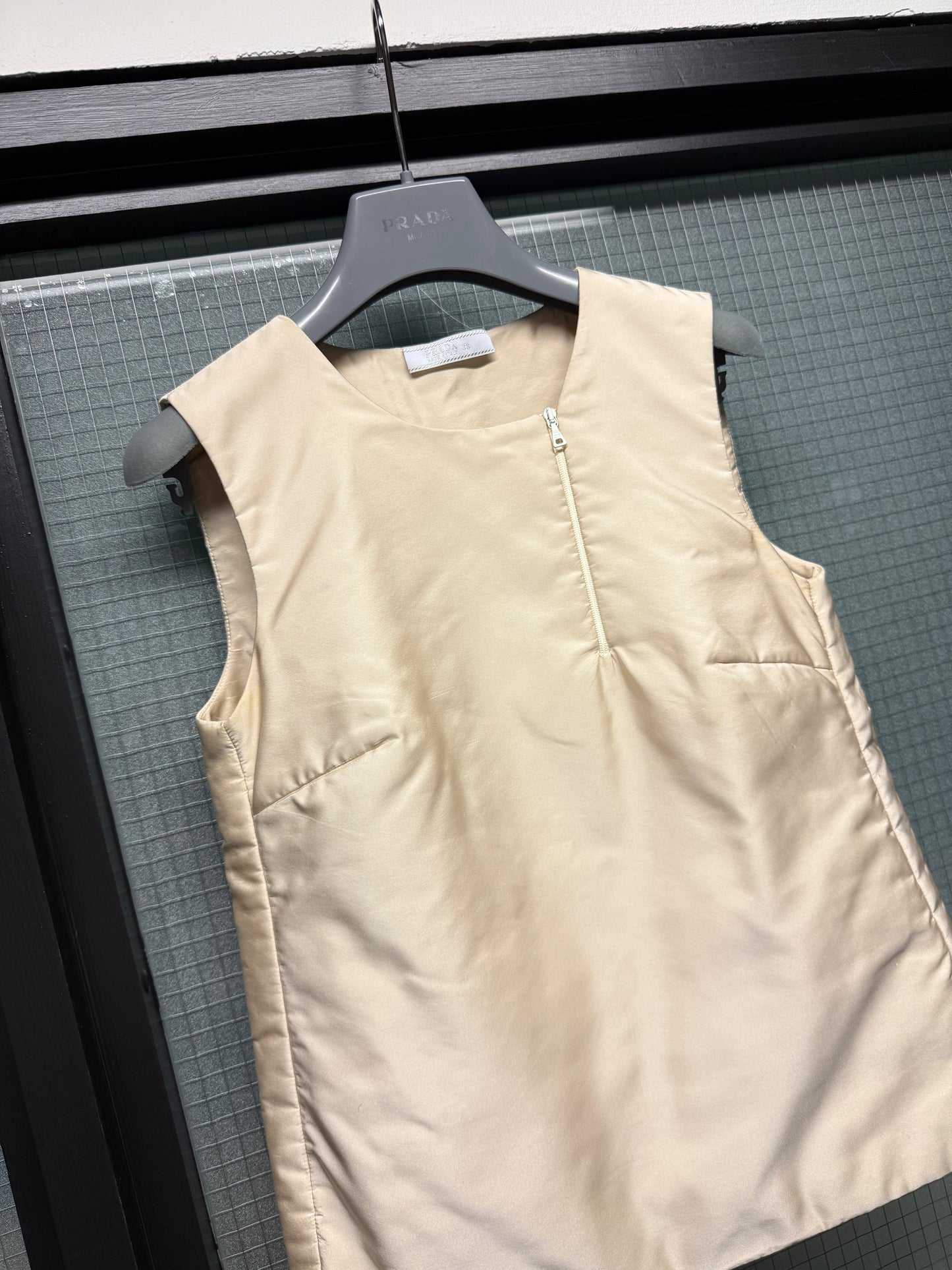 FW 98 Prada Padded Silk Vest
