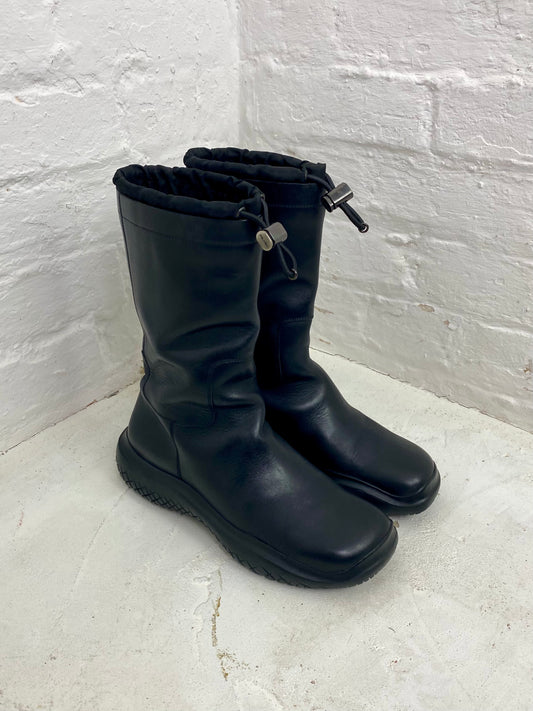 FW 99 Prada Sport Square Toe Boots