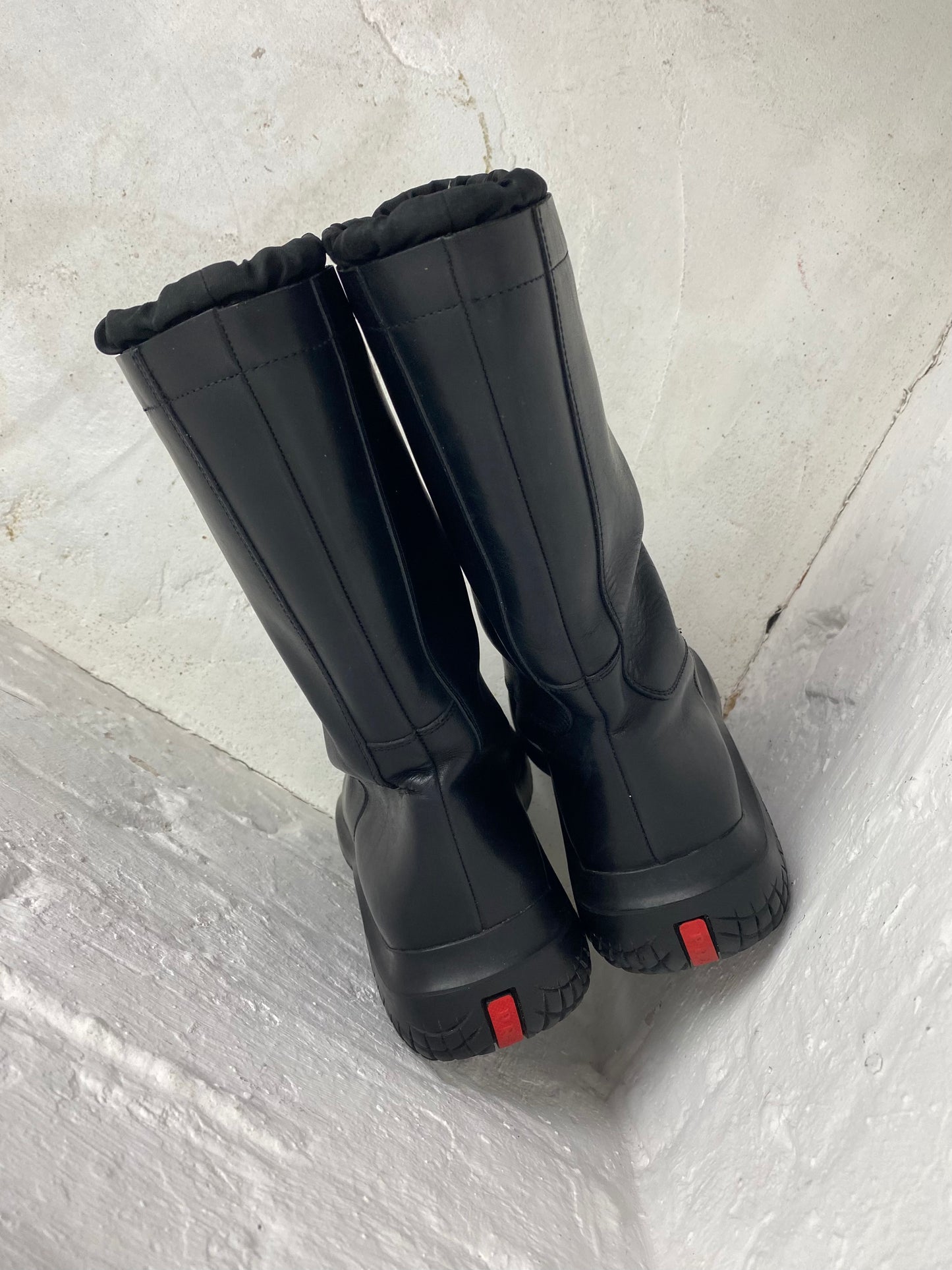 FW 99 Prada Sport Square Toe Boots