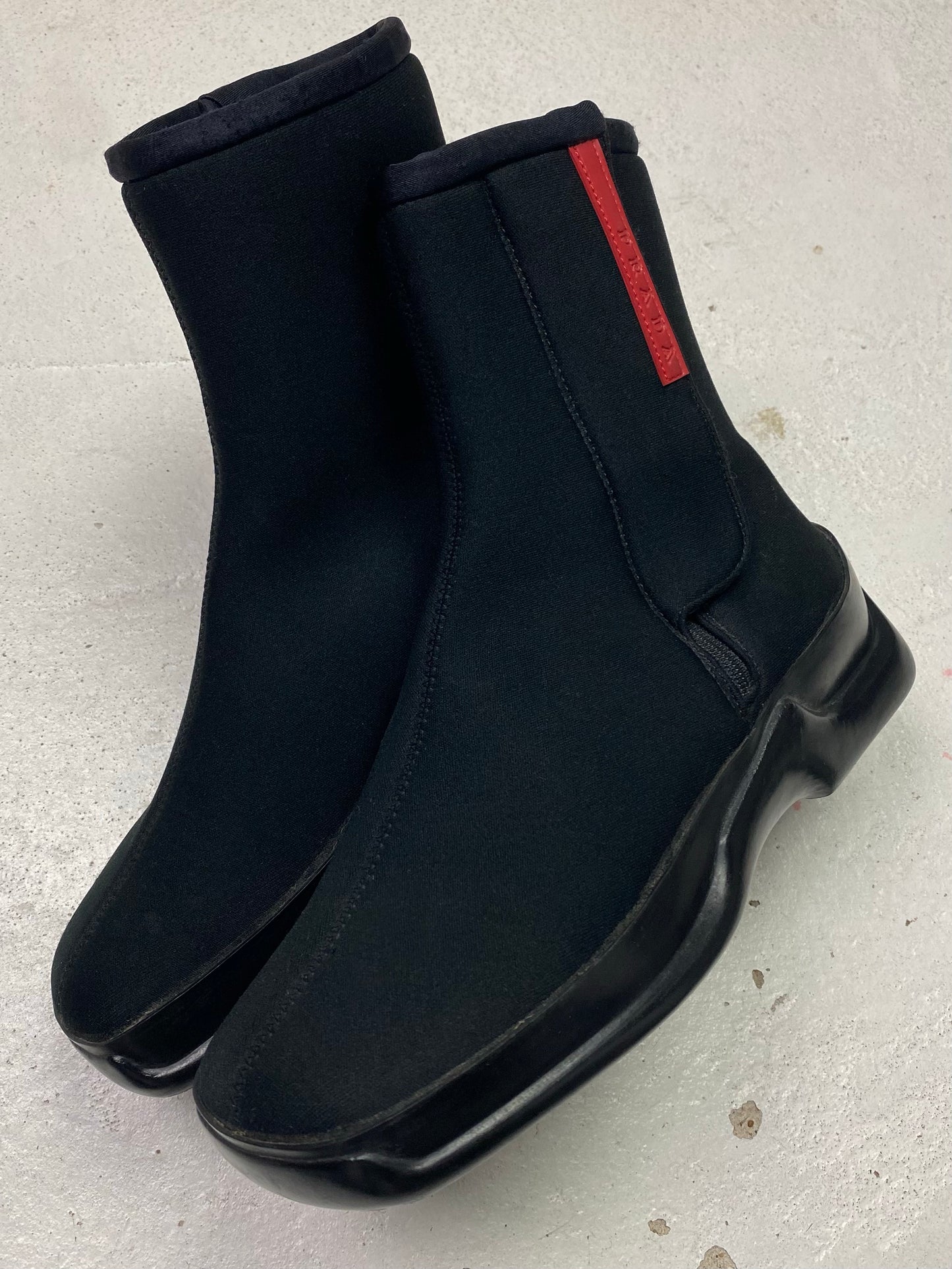 FW 99 Prada Sport Neoprene Boots