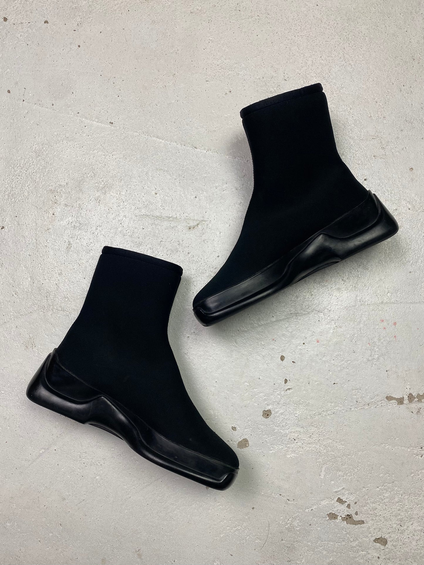 FW 99 Prada Sport Neoprene Boots