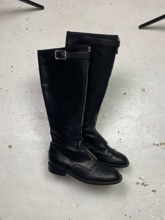 FW 94 Prada Leather Riding Boots