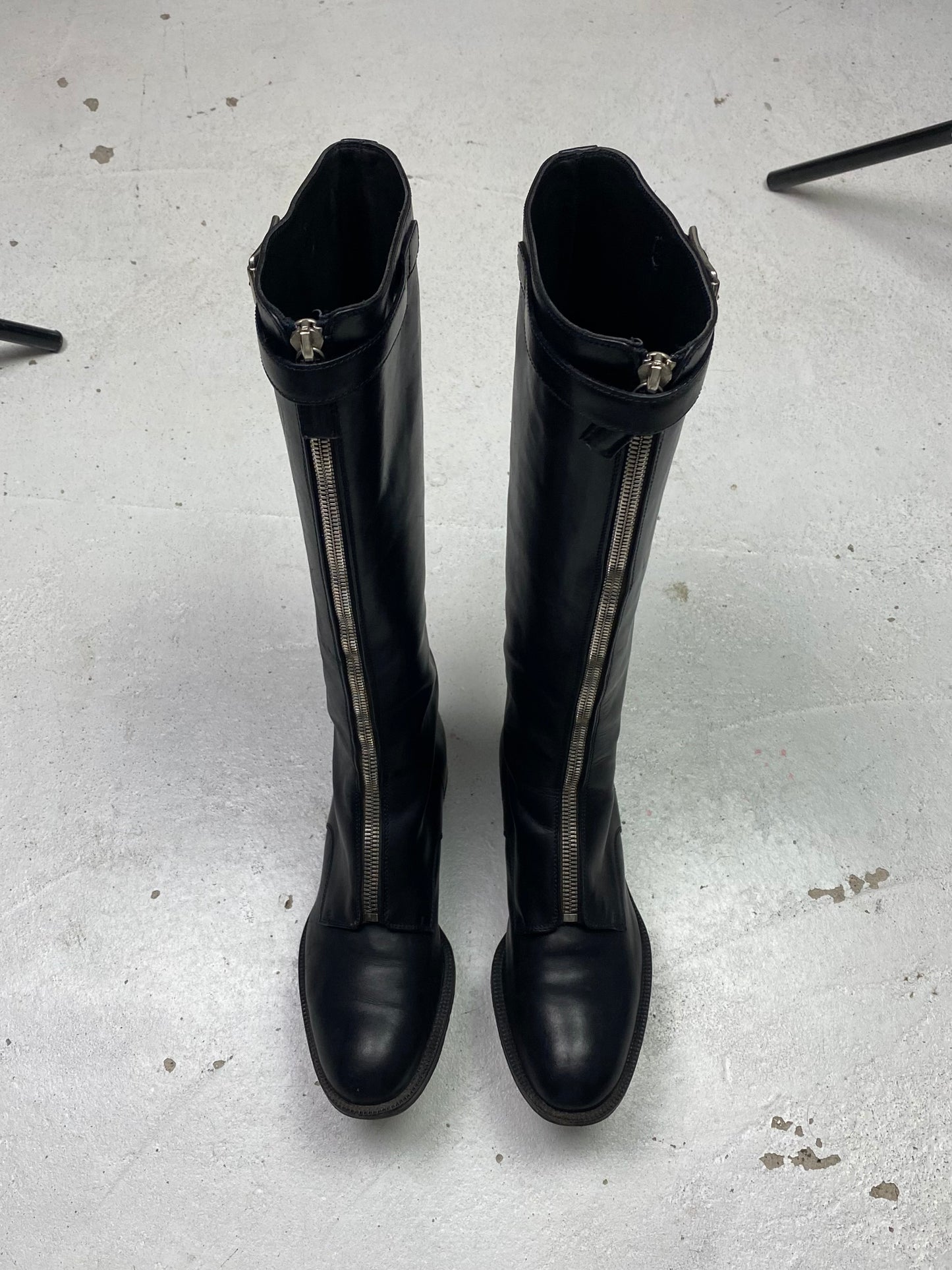 FW 94 Prada Leather Riding Boots