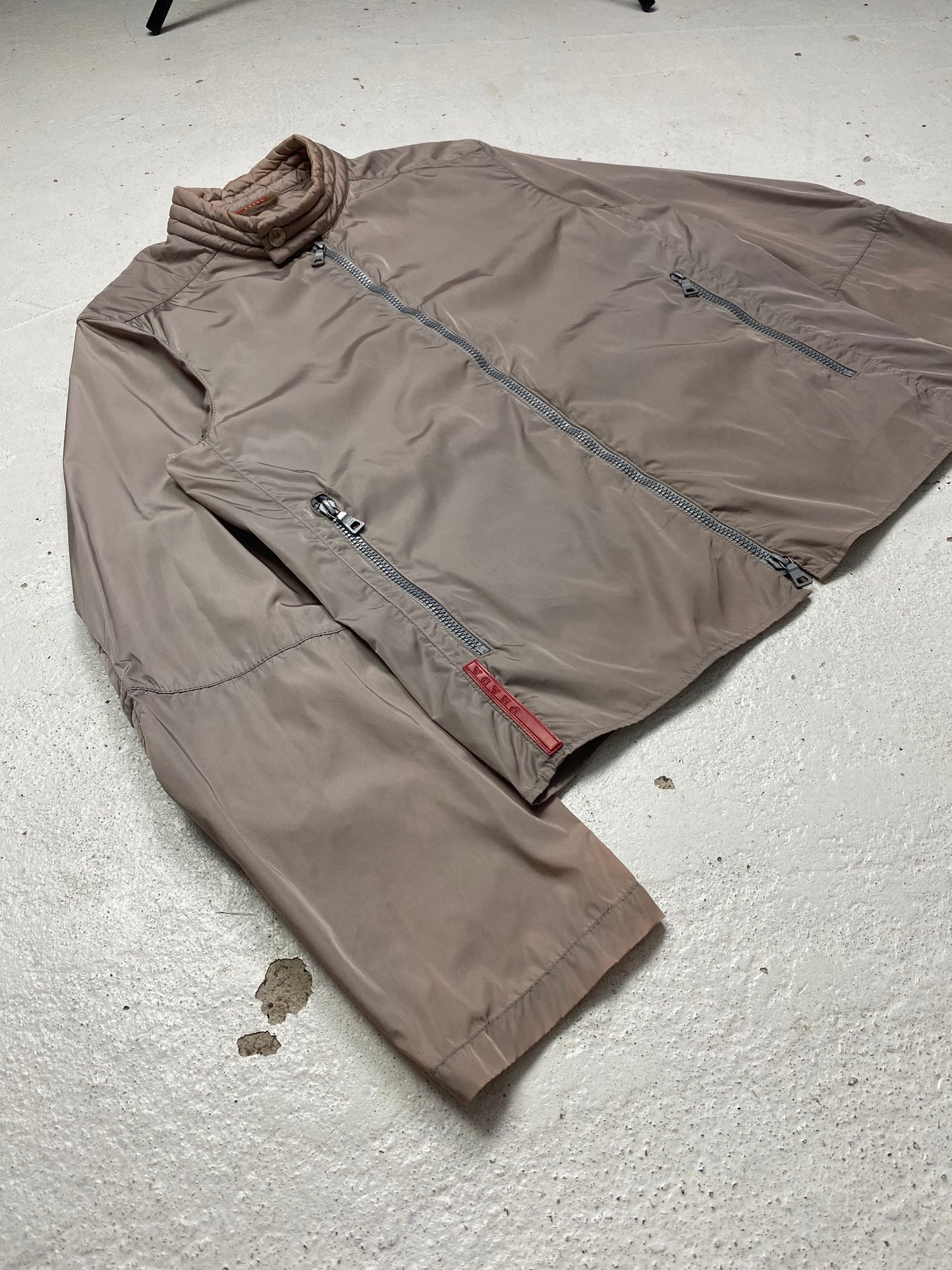 SS 00 Prada Sport Nylon Moto Jacket