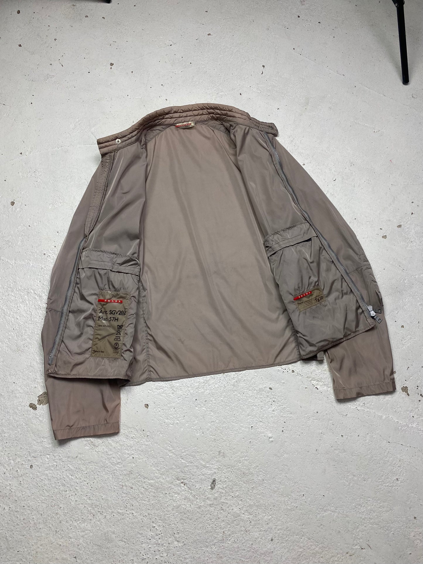 SS 00 Prada Sport Nylon Moto Jacket