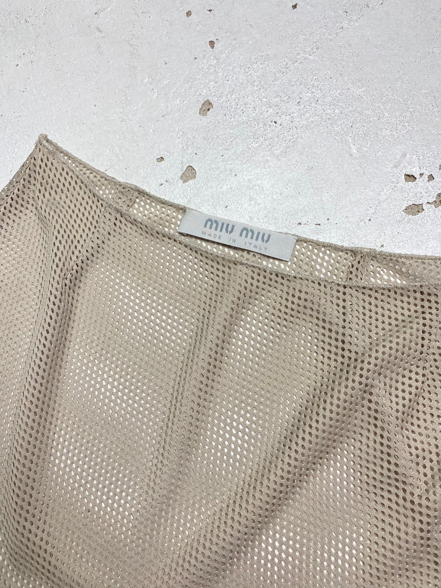 SS 00 Miu Miu Mesh Skirt