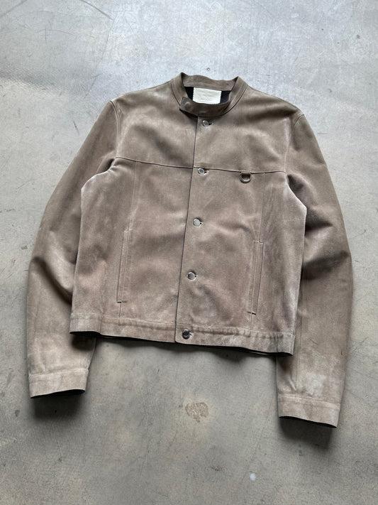 SS 00 Prada Suede Moto Jacket