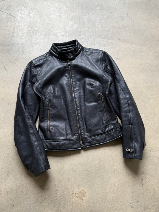 SS 01 Prada Sport Leather Moto Jacket