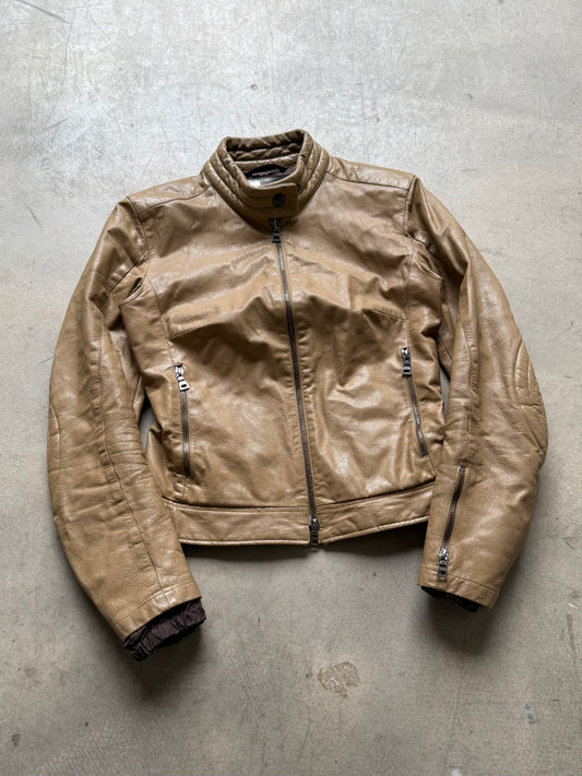 SS 01 Prada Sport Leather Moto Jacket