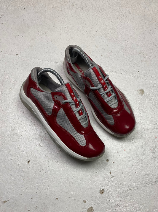 Prada Americas Cup Patent Trainers