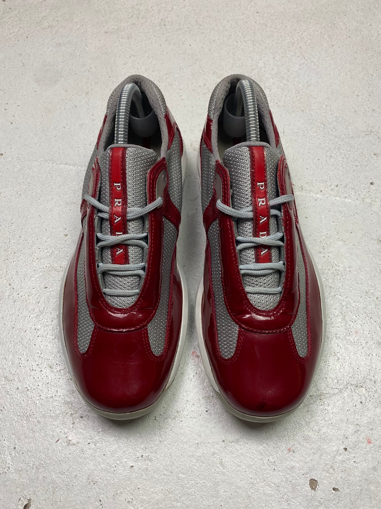 Prada Americas Cup Patent Trainers