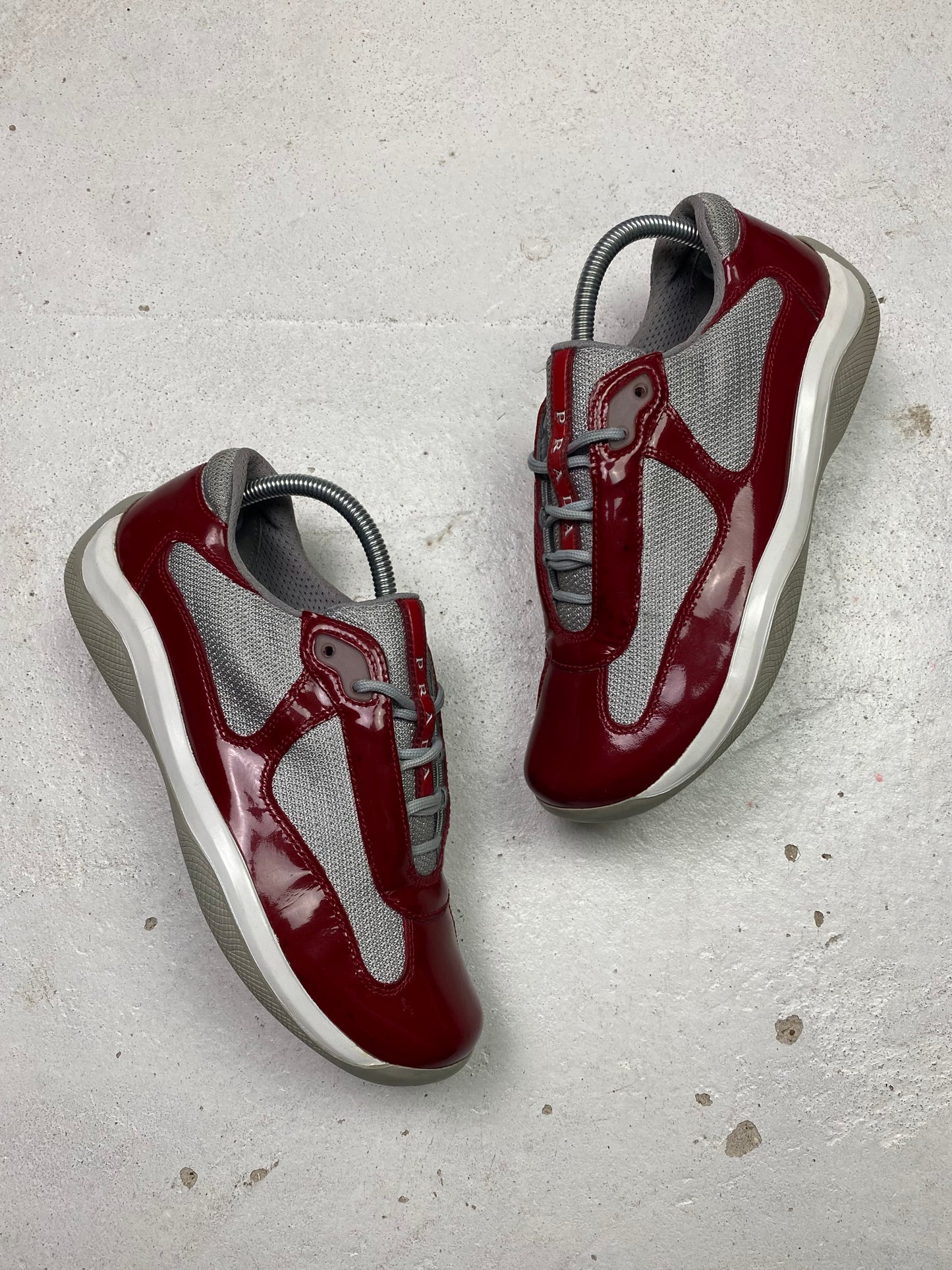 Prada Americas Cup Patent Trainers