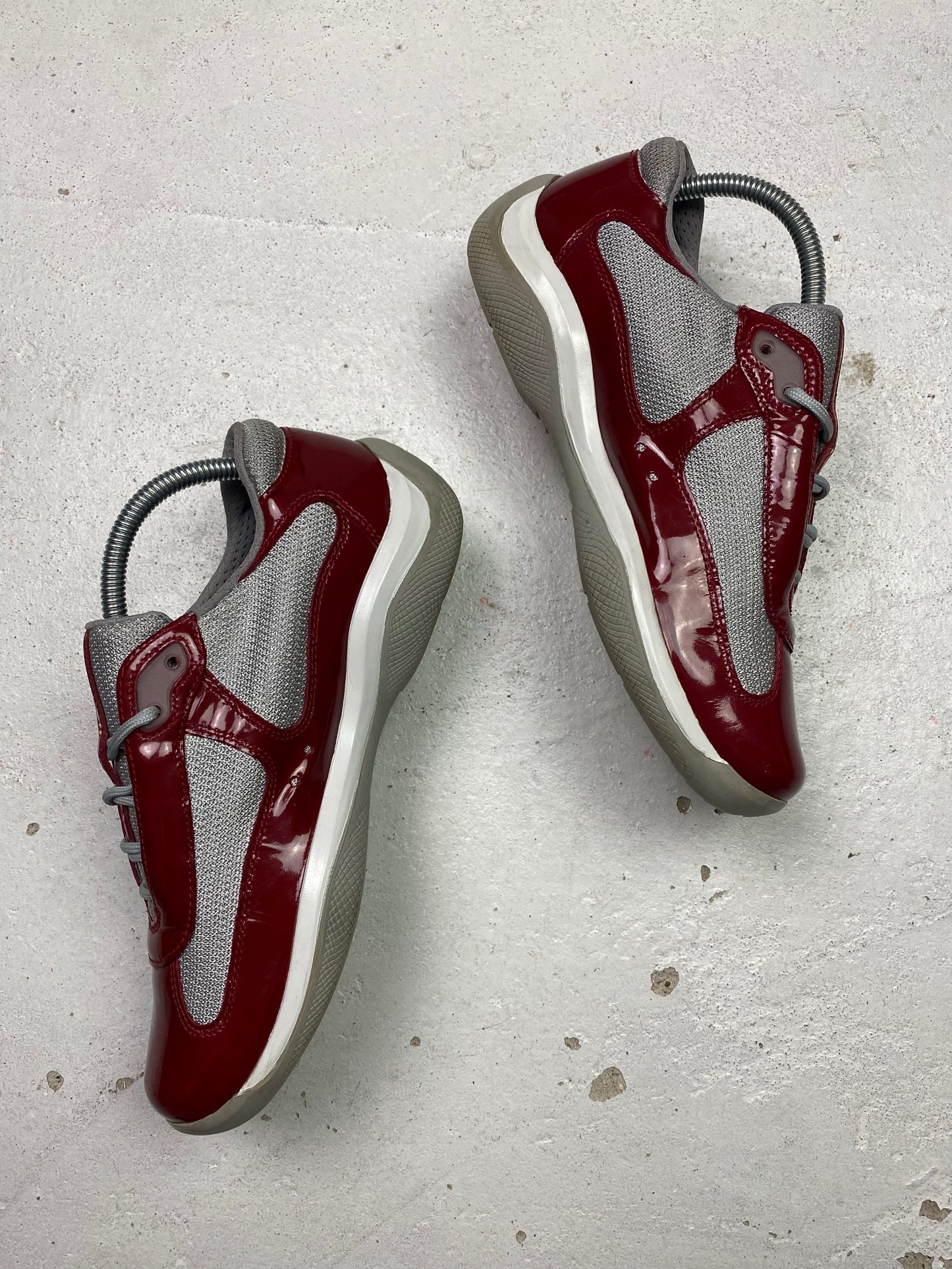 Prada Americas Cup Patent Trainers