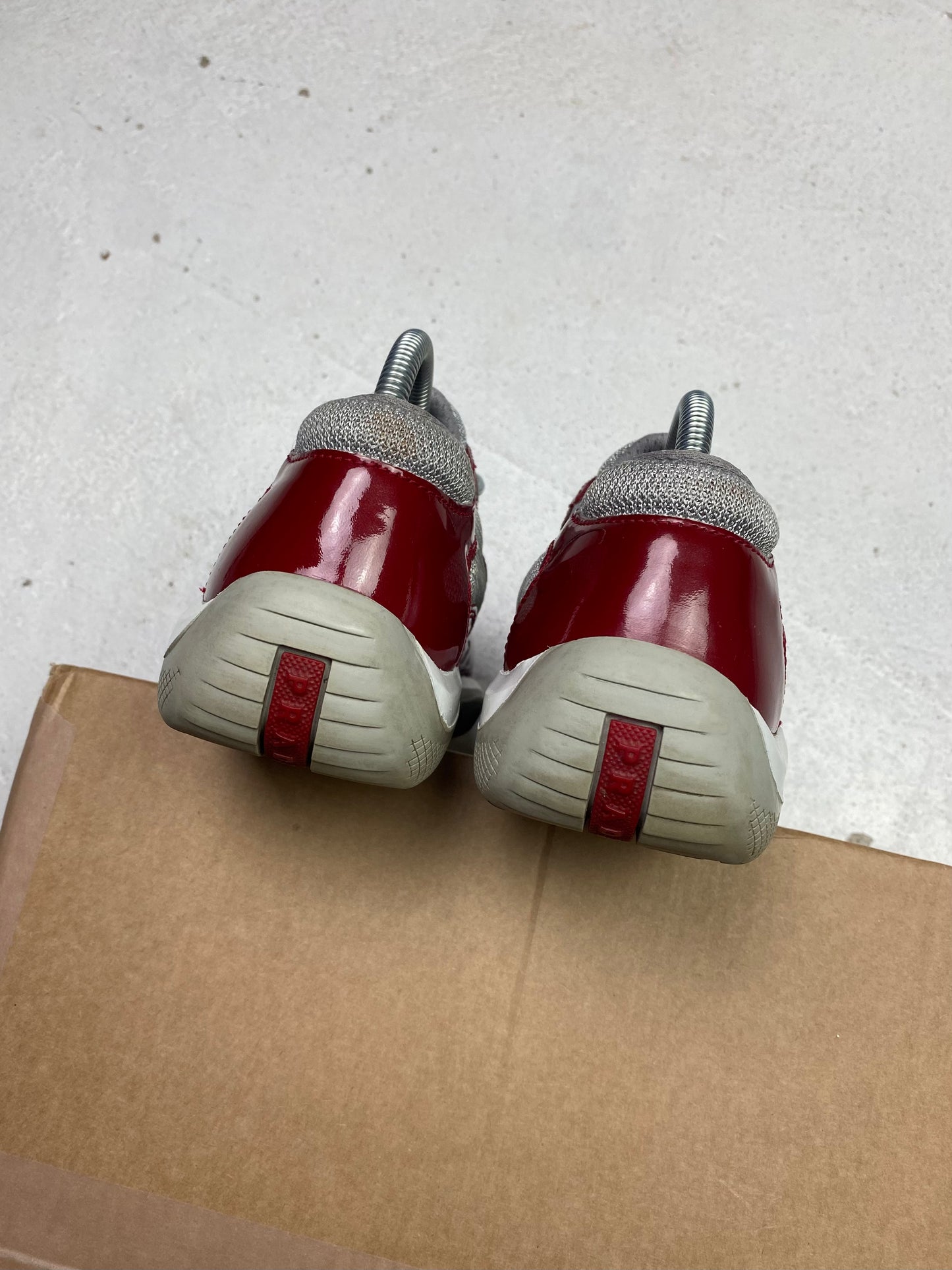 Prada Americas Cup Patent Trainers