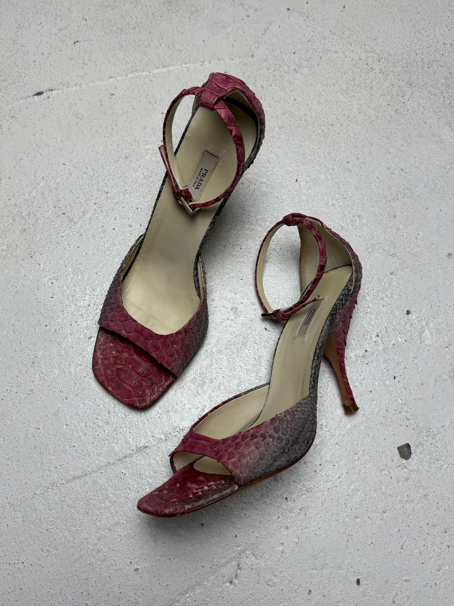 SS 04 Prada Python Heels