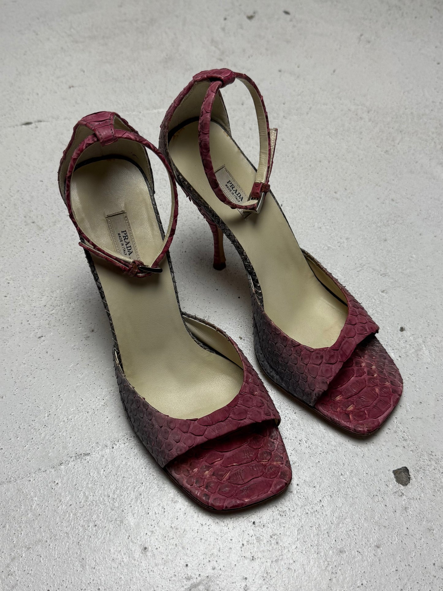 SS 04 Prada Python Heels