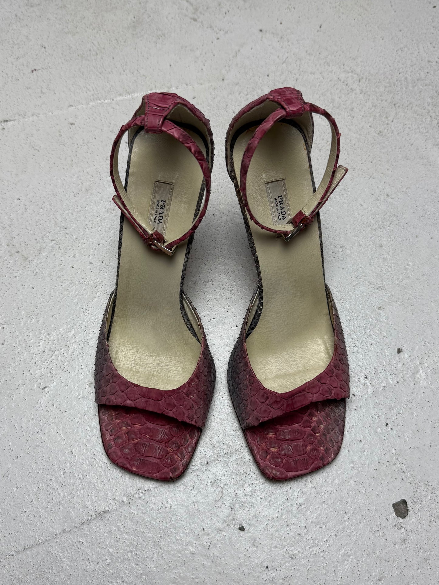 SS 04 Prada Python Heels