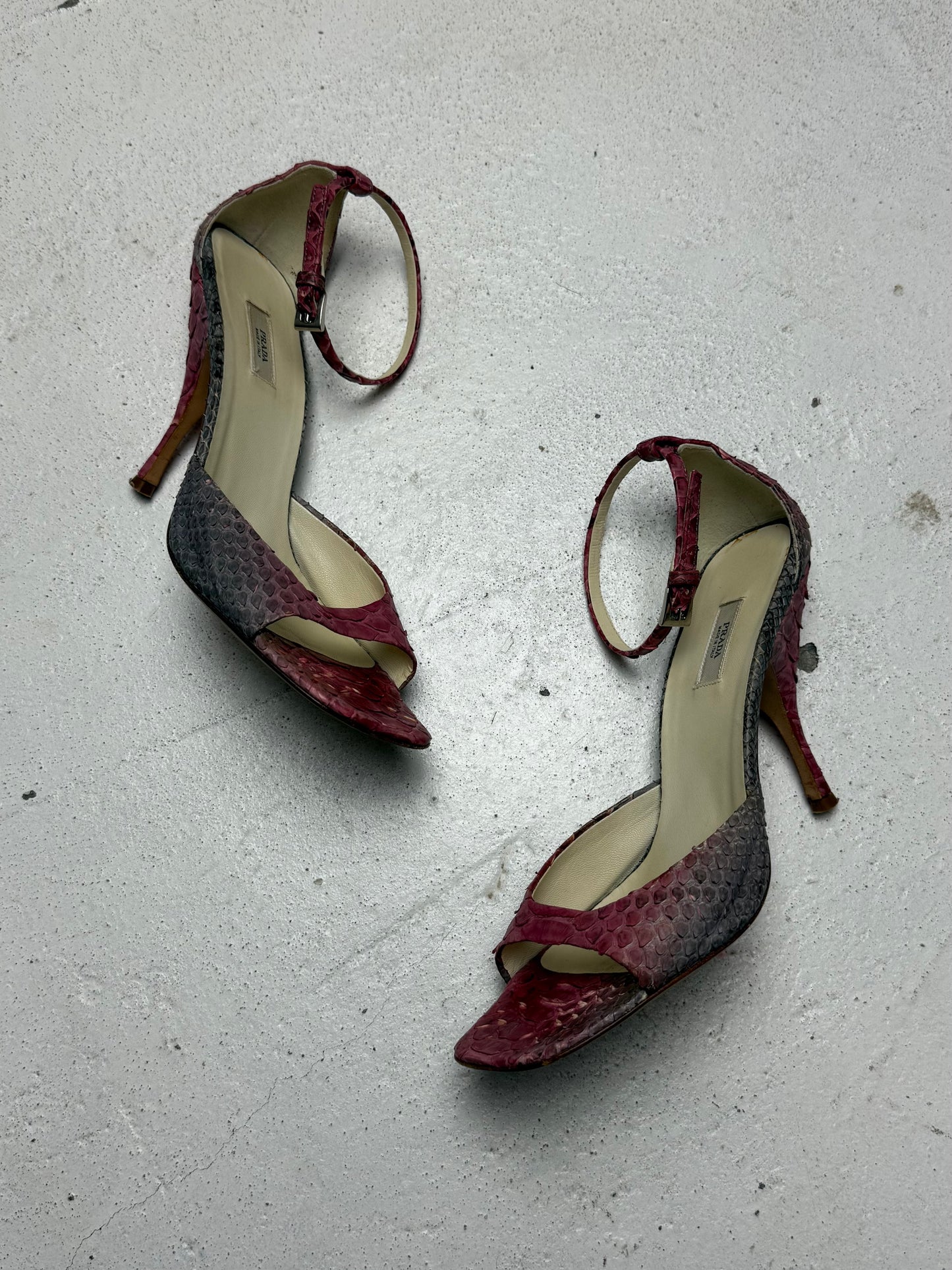 SS 04 Prada Python Heels