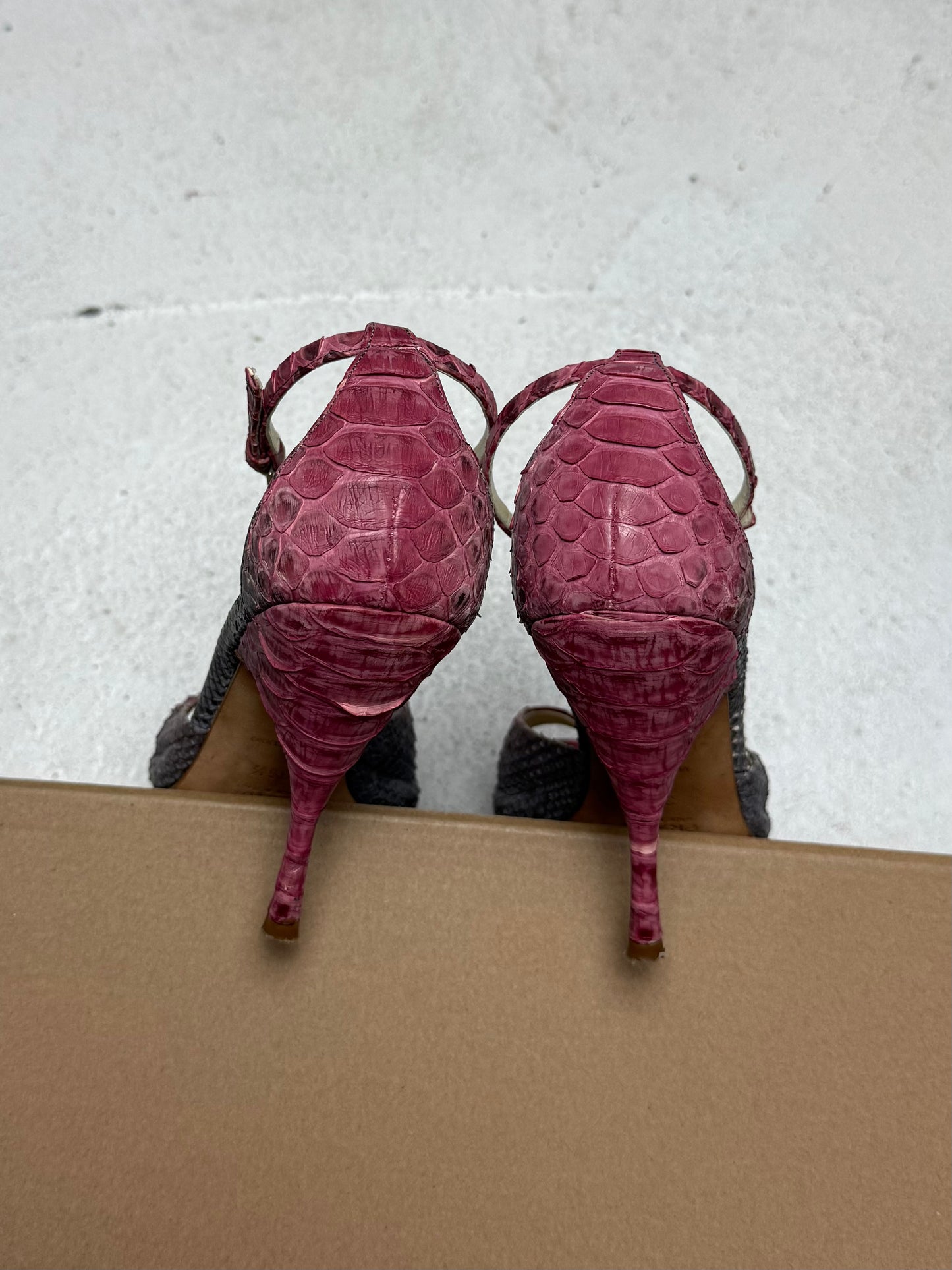 SS 04 Prada Python Heels