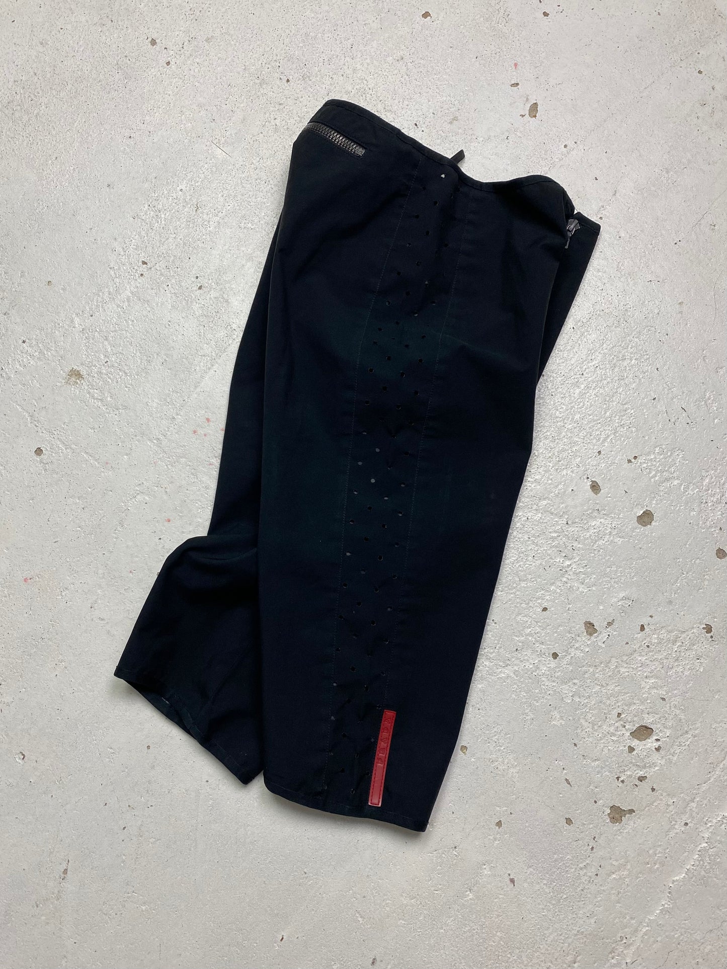 SS 00 Prada Sport Perforated Capri Shorts