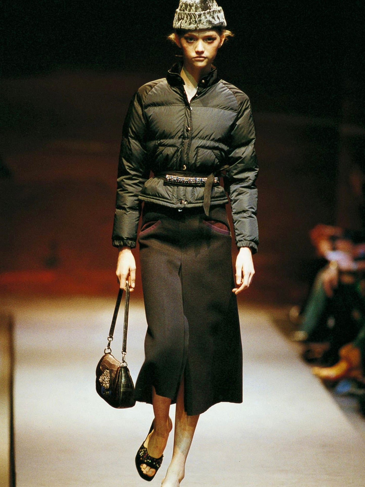 FW 04 Prada Embellished Down Jacket