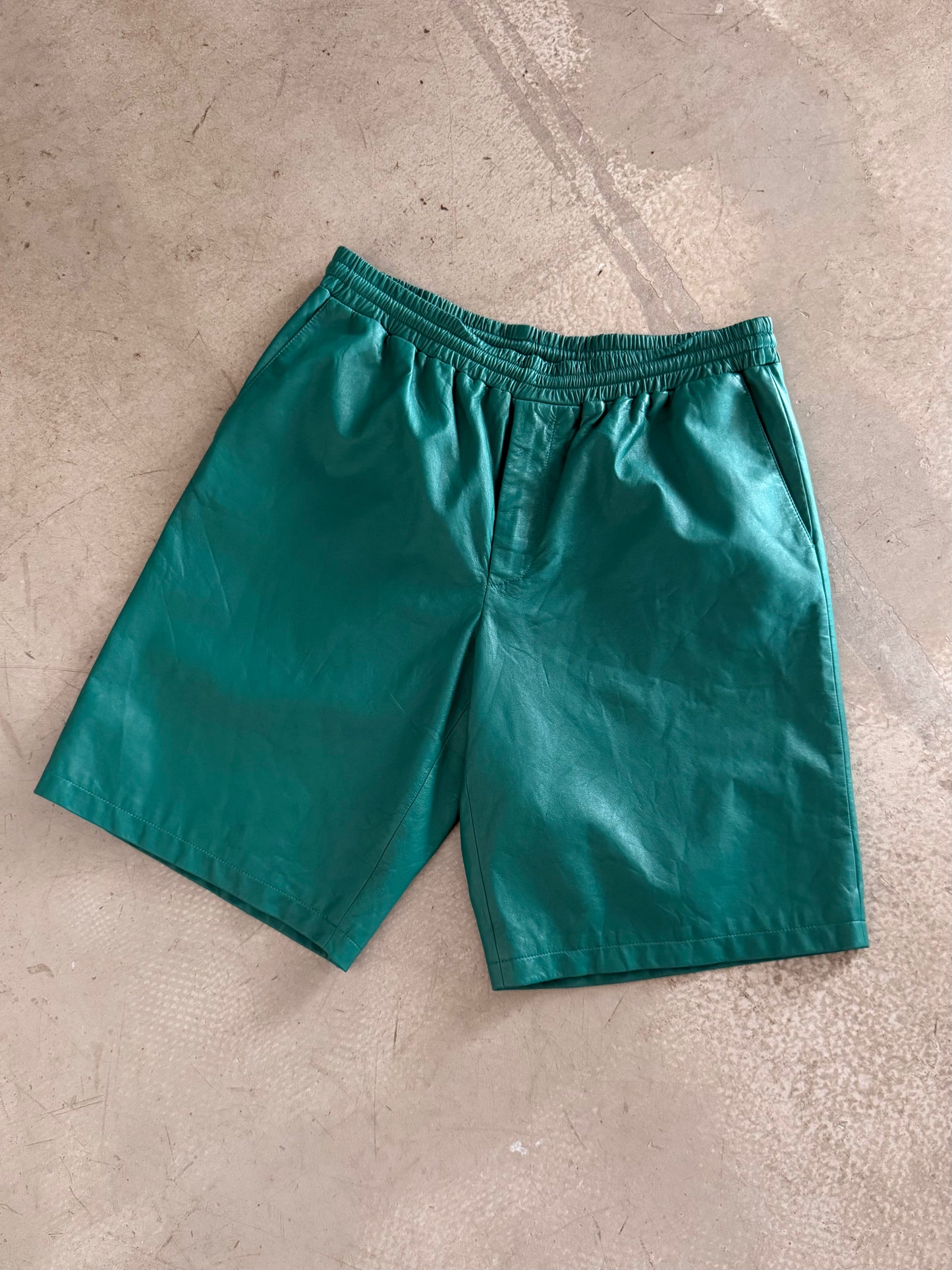 Prada Leather Shorts