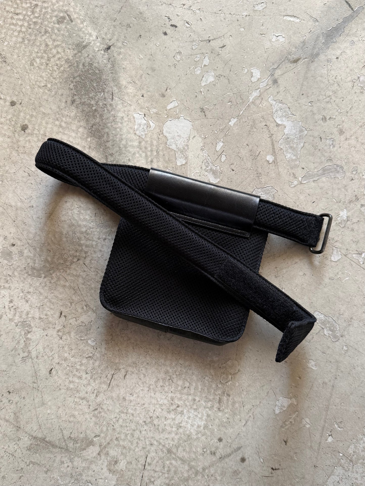 SS 99 Miu Miu Leather & Mesh Belt Bag