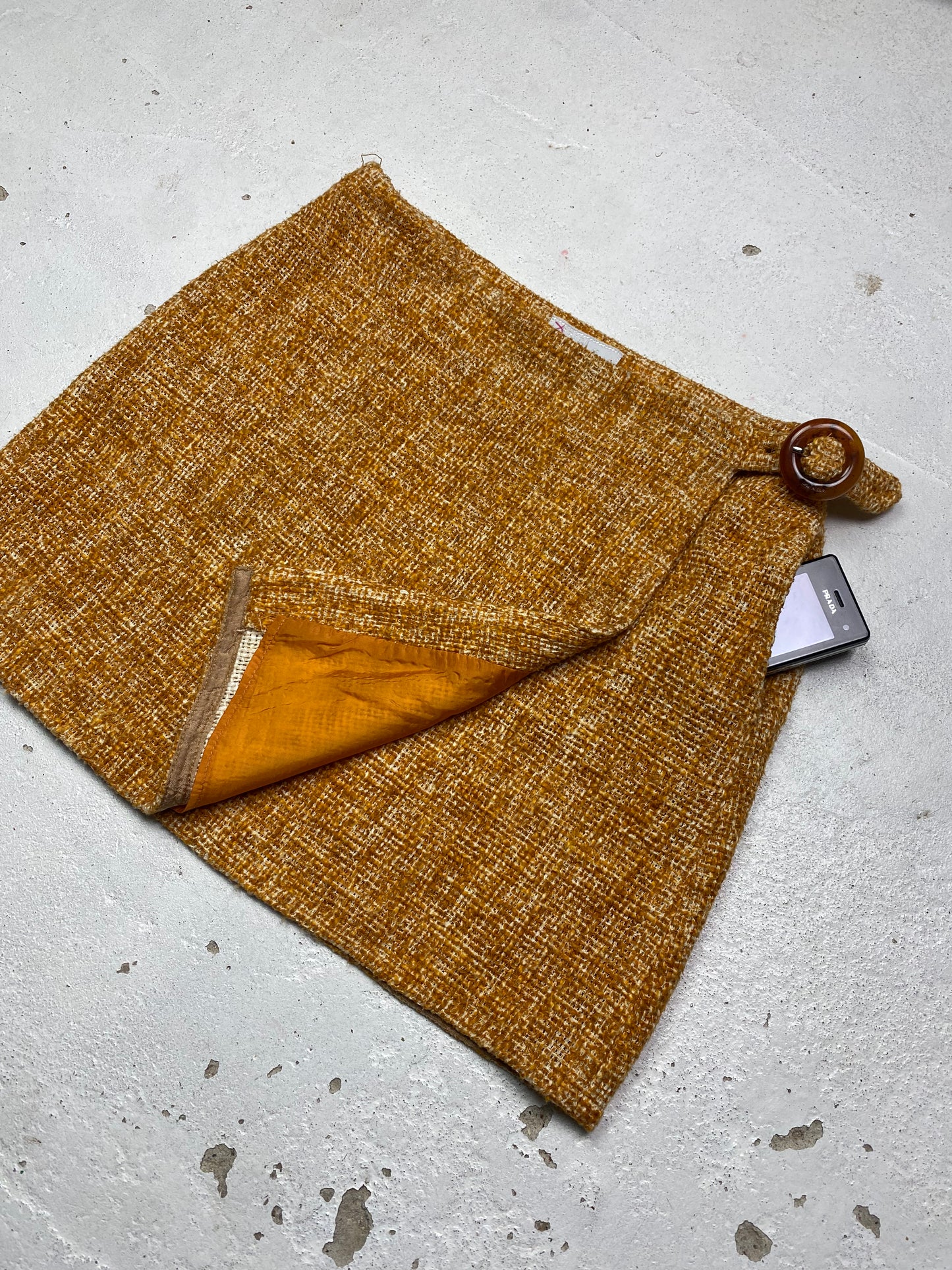 SS 96 Prada Linen Miniskirt