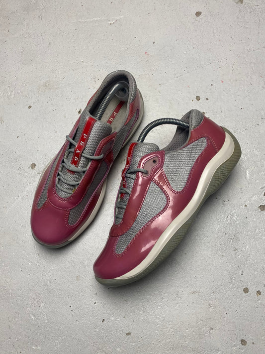 Prada Americas Cup Patent Trainers