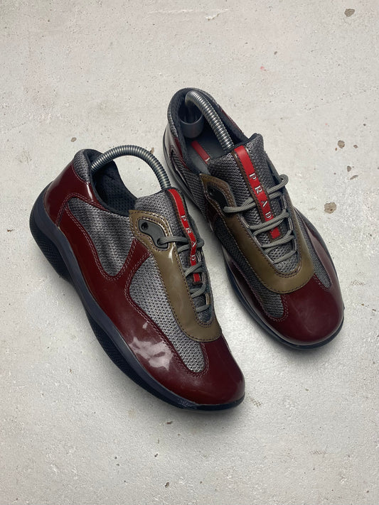 Prada Americas Cup Patent Trainers