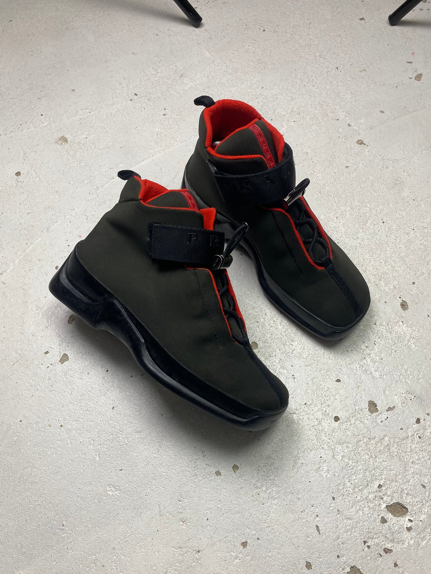 FW 99 Prada Sport Neoprene Boots