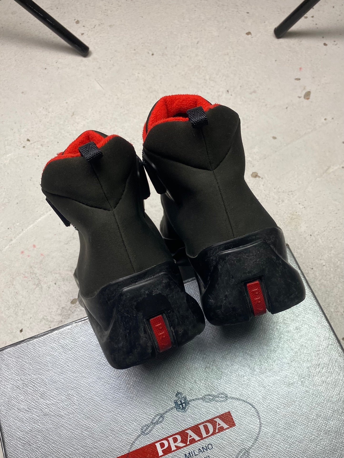 FW 99 Prada Sport Neoprene Boots