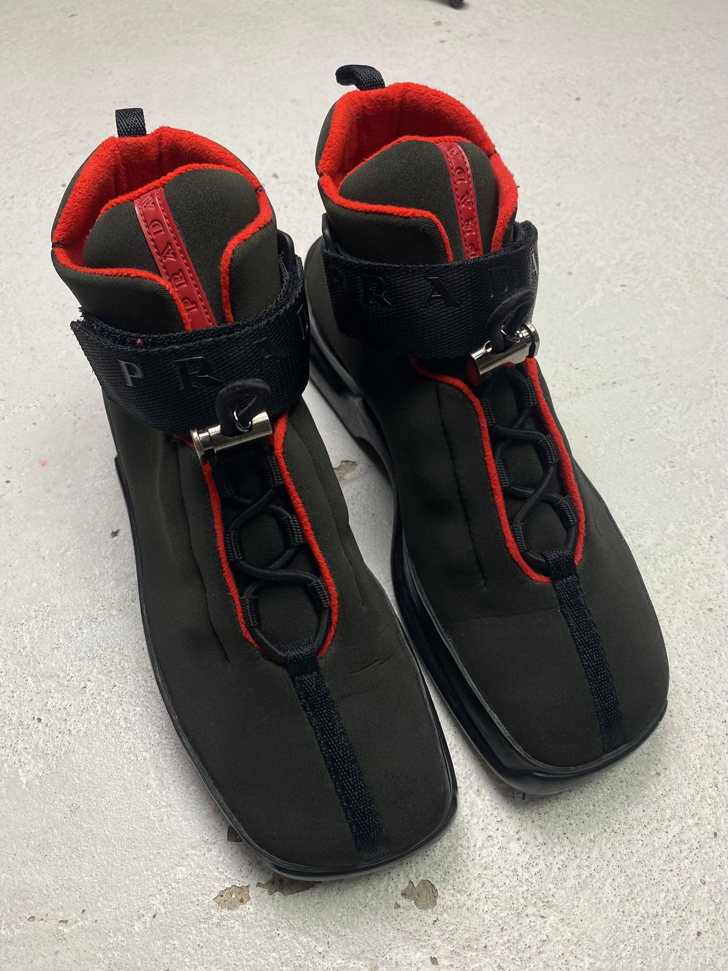 FW 99 Prada Sport Neoprene Boots