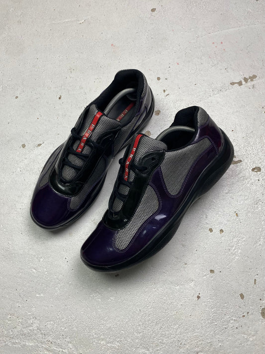 Prada Americas Cup Patent Trainers