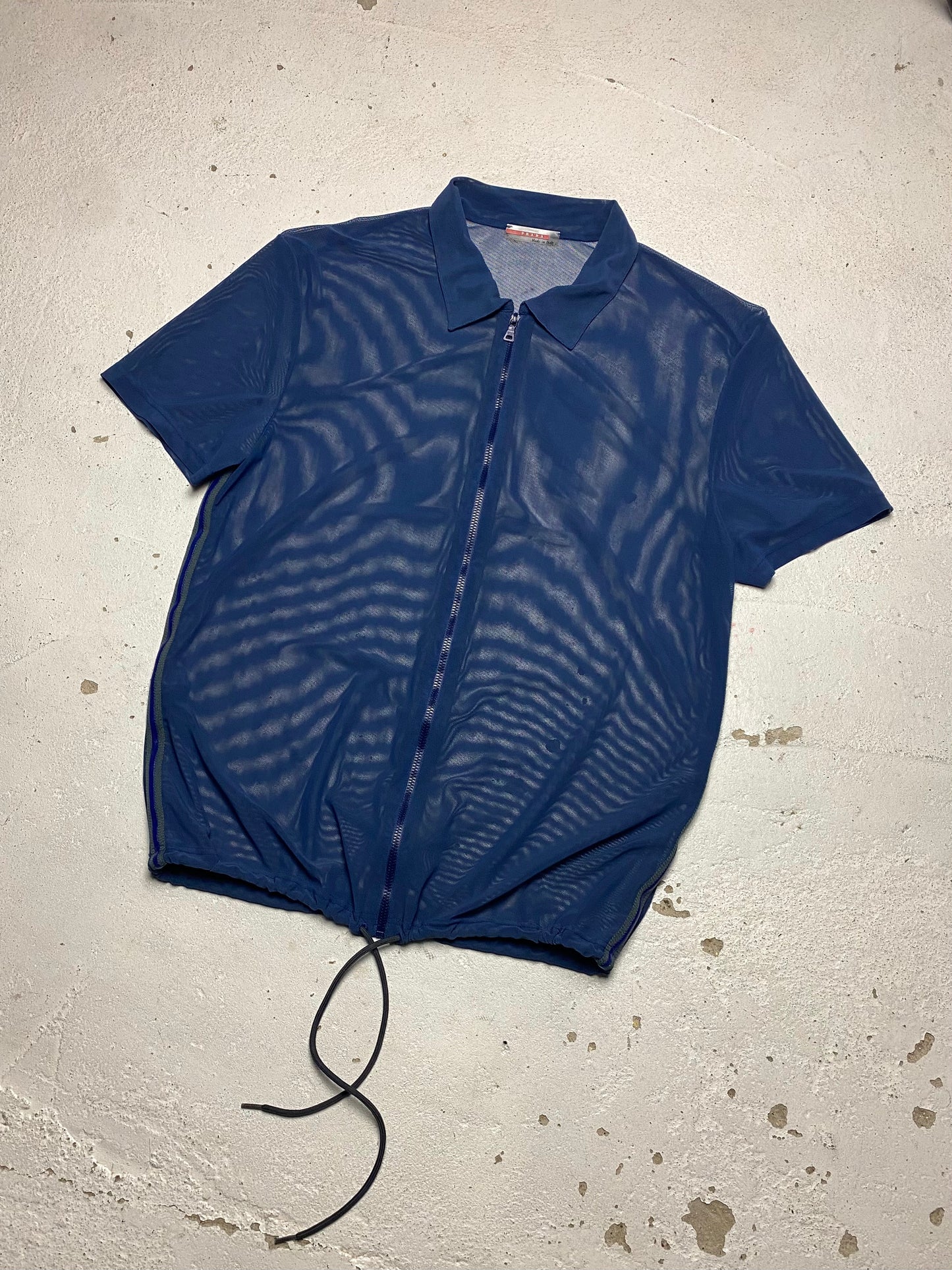 SS 00 Prada Sport Mesh Zip Shirt