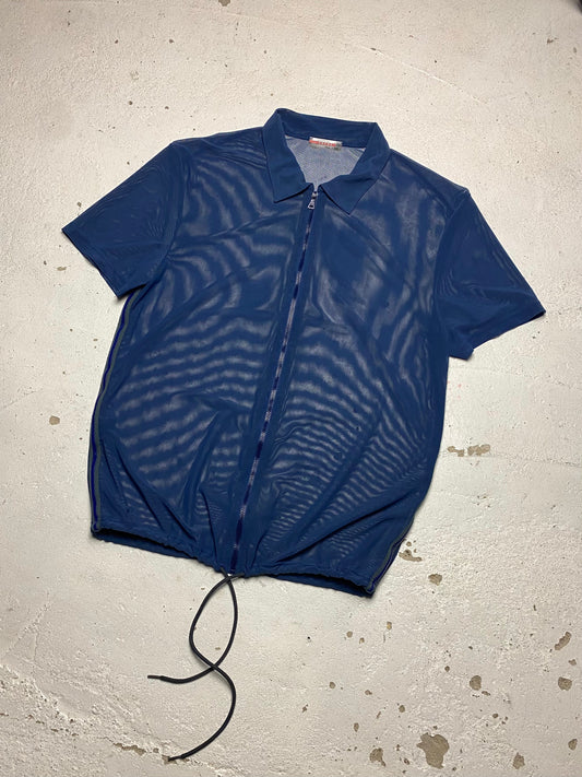 SS 00 Prada Sport Mesh Zip Shirt