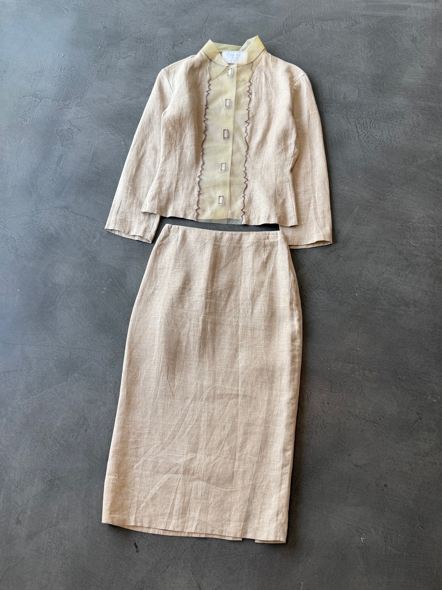 SS 98 Prada Linen & Latex Set