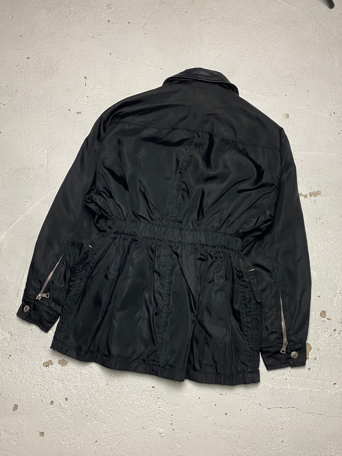 FW 94 Prada Leather & Nylon Jacket
