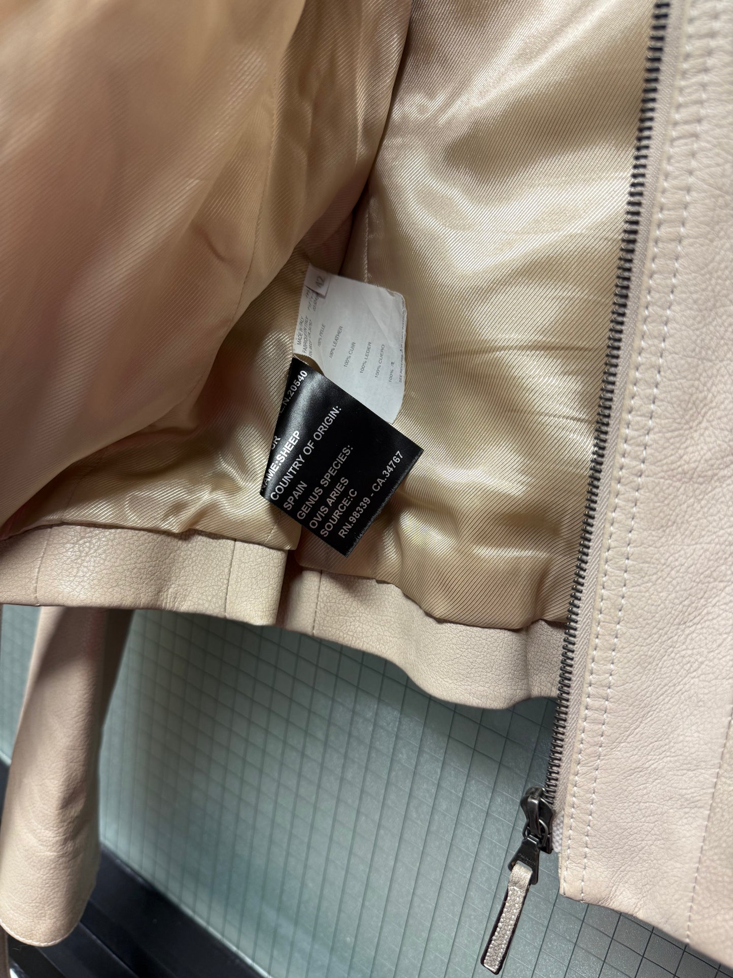 Prada Fur Collar Leather Jacket