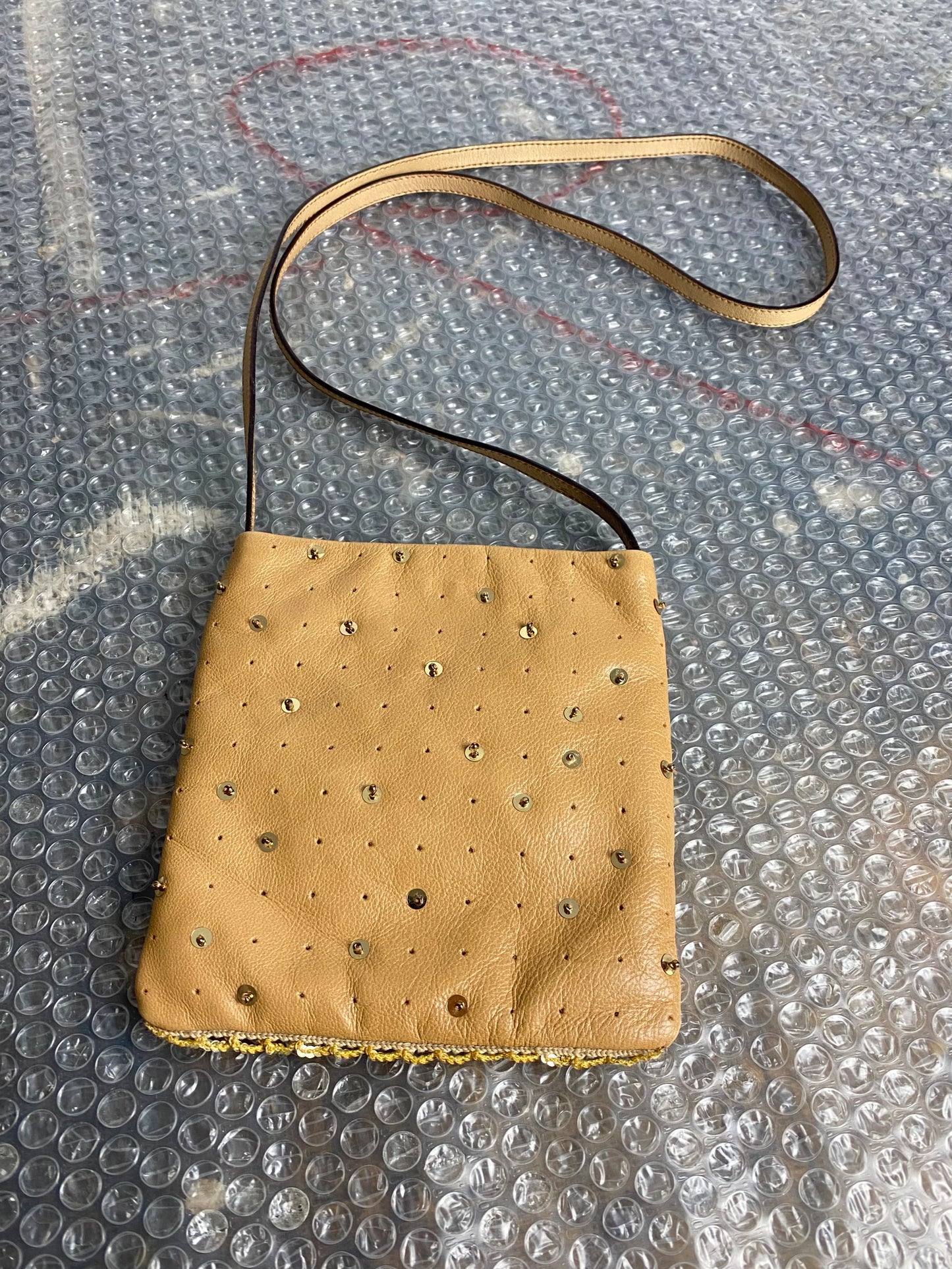 Miu Miu Leather Sequined Pouch