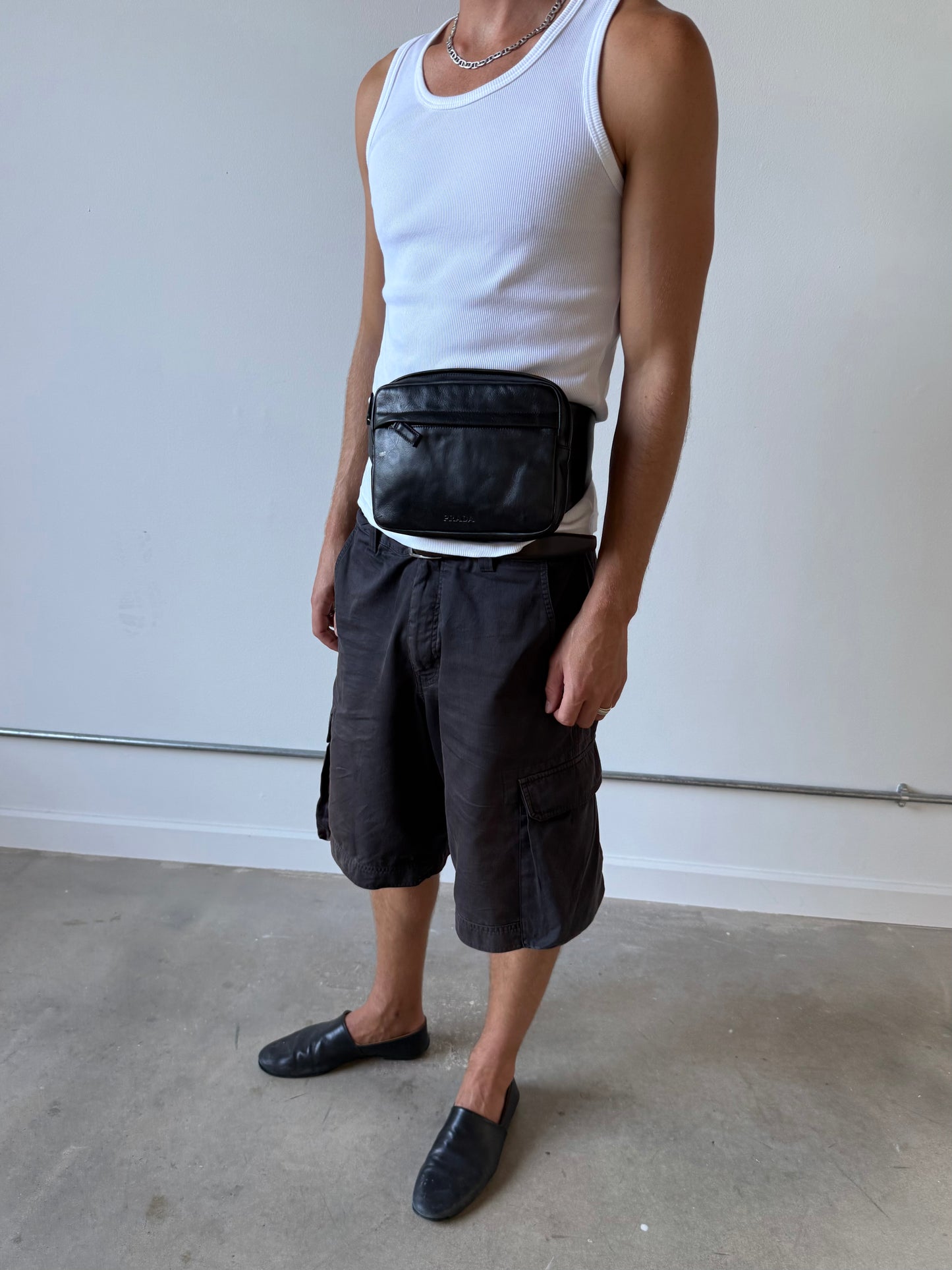 SS 99 Prada Leather Waistbag