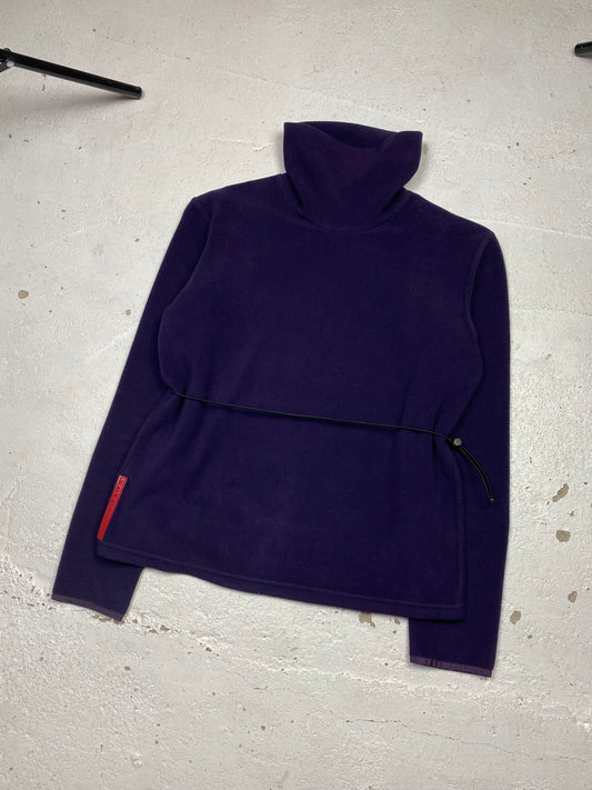 FW 00 Prada Sport Technical Roll Neck Fleece