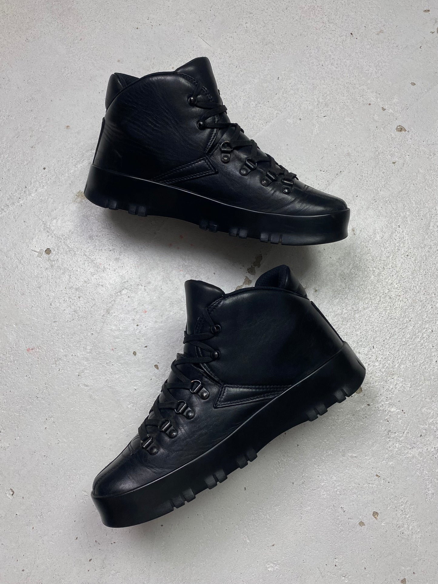 Prada Sport Leather Hiking Boots