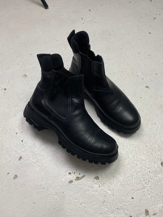 2004 Prada Sport Lug Sole Ankle Boots